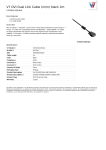 V7 DVI Dual Link Cable (m/m) black 2m