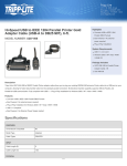 Tripp Lite Hi-Speed USB to IEEE 1284 Parallel Printer Gold Adapter Cable (USB-A to DB25 M/F), 6-ft.