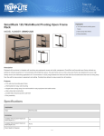 Tripp Lite SmartRack 12U Wall-Mount Pivoting Open Frame Rack