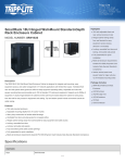 Tripp Lite SmartRack 18U Hinged Wall-Mount Standard-Depth Rack Enclosure Cabinet