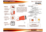 Energizer Solar Carabiner Crank Light