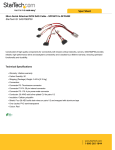 StarTech.com 50cm Serial Attached SCSI SAS Cable - SFF8470 to SFF8482