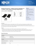 Tripp Lite Bracket Accessory - enables Vertical Installation of 1U PDUs, Power Strips and Surge Suppressors