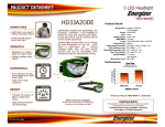 Energizer HD33A2ODE flashlight