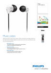Philips In-Ear Headphones SHE3570BW