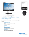 Philips Brilliance LED monitor 221P3LPEB