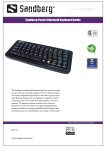 Sandberg Pocket Bluetooth Keyboard Nordic