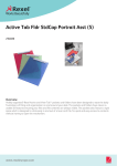 Rexel Active Tab Folder Standard Capacity Portrait Assorted
