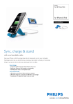Philips Sync and Charge Cable DLC2407BLU
