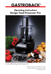 Gastroback Design Food Processor Pro
