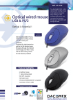 Dacomex Optical Mouse, PS/2 & USB