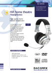 Dacomex Studio Hi-Fi Headset + Microphone