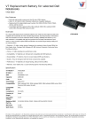 V7 Replacement Battery for selected Dell Notebooks