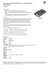 V7 Replacement Battery for selected Dell Notebooks