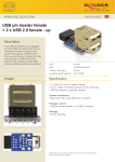 DeLOCK 1 x 9-pin 2.54 mm/2 x USB 2.0-A