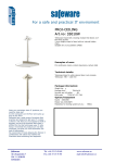 Safeware 33010W flat panel wall mount