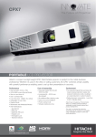 Hitachi CPX7 data projector