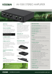 Vision AV-1600 audio amplifier
