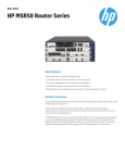 Hewlett Packard Enterprise MSR50 Ethernet LAN