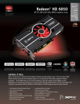 XFX Radeon HD 6850, Black AMD 1GB
