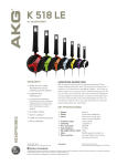 AKG K518LEGRN headphone