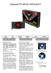 Gainward 1596 NVIDIA GeForce GTX 460 1GB graphics card