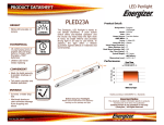 Energizer PLED23AEH flashlight