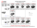 Mitsubishi Electric OL-XD8000UZ projection lense