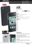 Cellular Line AIRIPHONE4BK mobile phone case