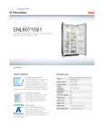 Electrolux ENL60710S1 side-by-side refrigerator