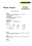 Kärcher Plastics cleaner