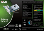 CLUB3D CGNX-G43024LI NVIDIA GeForce GT 430 1GB graphics card