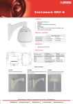 VIVOTEK Outdoor Camera Enclosure KD2-6HT, with Power Supply, transparent