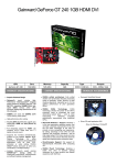 Gainward 1336 NVIDIA GeForce GT 240 1GB graphics card