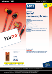 Cellular Line FRUTTAHS35 headphone