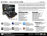 EVGA 01G-P3-1370-ER NVIDIA GeForce GTX 460 1GB graphics card