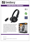 Sandberg Wireless USB Headset