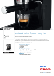Saeco Poemia Manual Espresso machine HD8323/09