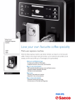 Saeco Xelsis Super-automatic espresso machine HD8943/19