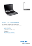 Philips 11NB9504 Dual Core U2400 11.1" Notebook