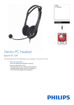 Philips SHM1600 PC Headset