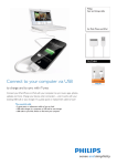 Philips Sync and charge cable DLC2404