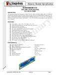 Kingston Technology HyperX KHX6400D2B1/1G memory module