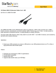 StarTech.com 10 ft Black USB 2.0 Extension Cable A to A - M/F