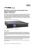 IBM 1500VA LCD 2U Rack UPS (230V)