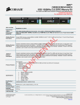 Corsair CMX8GX3M2A1600C9 memory module