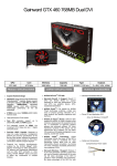 Gainward N1040-1145 NVIDIA GeForce GTX 460 graphics card