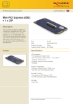 DeLOCK Mini PCI-E (IDE) ZIF Card