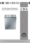 CDA WC140 dishwasher