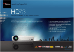 Optoma HD73 data projector